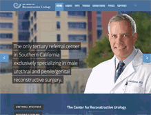 Tablet Screenshot of centerforreconstructiveurology.org